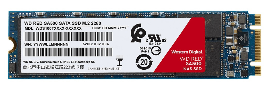 WD Red SA500 NAS SATA 2280[WDS500G1R0B] - фото 2 - id-p1850588950