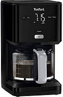 Кавоварка Tefal крапельна Smart&light 1.25л, мелена, таймер включення, годинник, чорний Baumar - Порадуй Себе