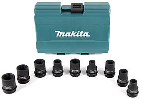 Торцеві головки Makita, набір 9шт, ударні, 8-21мм, кейс Baumar - Порадуй Себе