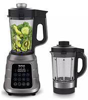 Блендер Tefal стаціонарний Ultrablend Vacuum Boost 1300Вт, чаша-2500мл, вакуумний, доп чаша 1400, сріблясто-чорний Baumar -