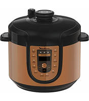 Мультиварка-скороварка Moulinex, 1000Вт, чаша-5л, сенсорне керув., метал/пластик, бронзово-чорний Baumar - Порадуй Себе