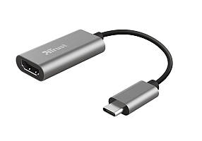 Адаптер Trust Dalyx USB-C > HDMI, 0.2м, Алюміній, чорний Baumar - Порадуй Себе