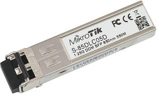Трансивер MikroTik S-85DLC05D SFP, 1x1000BaseSX, MM, 550м, LC Baumar - Порадуй Себе