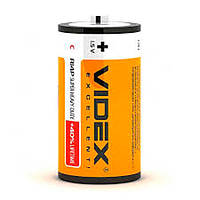 Батарейка Videx солевая R20 D,бочка(2/24/288шт)пленка,блистер