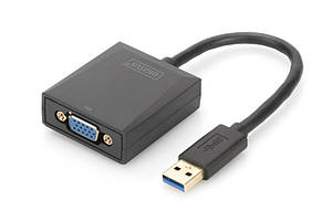Адаптер DIGITUS USB 3.0 - VGA Full HD, M/F, 0.15м Baumar - Порадуй Себе