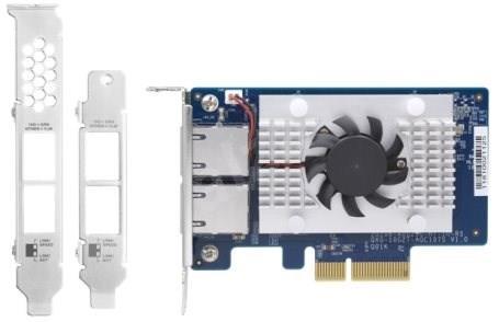 QNAP Адаптер Network Card Dual-port BASET 10GbE PCIe Gen2 x4 Baumar - Порадуй Себя - фото 1 - id-p1850616813