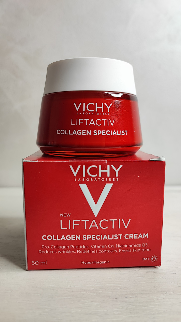 Антивіковий крем для корекції видимих ознак старіння шкіри обличчя Vichy Liftactiv Collagen Specialist