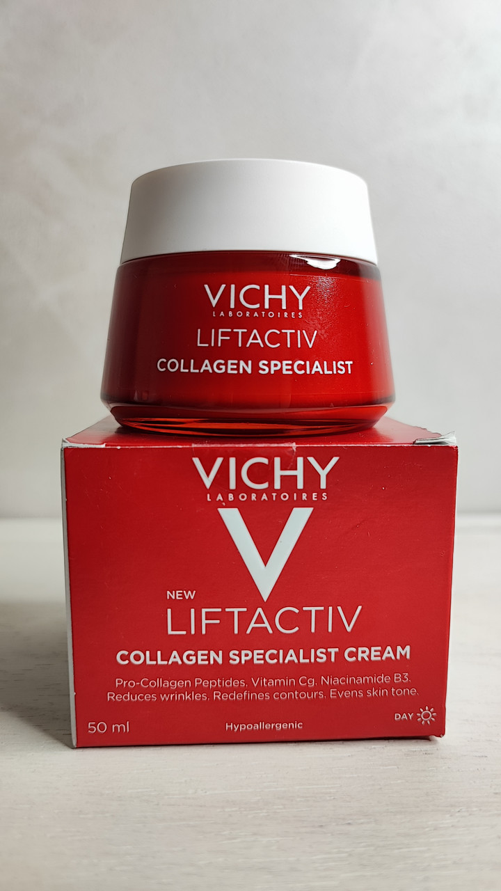 Антивозрастной крем для коррекции видимых признаков старения кожи лица Vichy Liftactiv Collagen Specialist - фото 1 - id-p1850623850