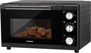 Піч електрична Sencor SEO, 20л, 1650Вт, механіч., гриль, конвенція, чорна Baumar - Порадуй Себе