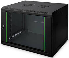 Шафа DIGITUS 19", 7U, Wall Mounting Dynamic Basic, 600x450 мм, 60кг максимально, чорна Baumar - Порадуй Себе