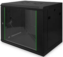 Шафа DIGITUS 19", 9U, Wall Mounting Dynamic Basic, 600x450 мм, 60кг максимально, чорна Baumar - Порадуй Себе