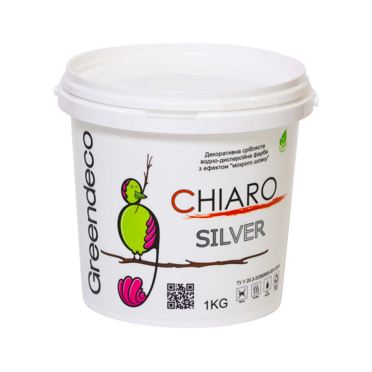 Краска с эффектом шелка Chiaro (Silver/Gold/Pearl/Bianco). Greendeco - фото 1 - id-p531919027