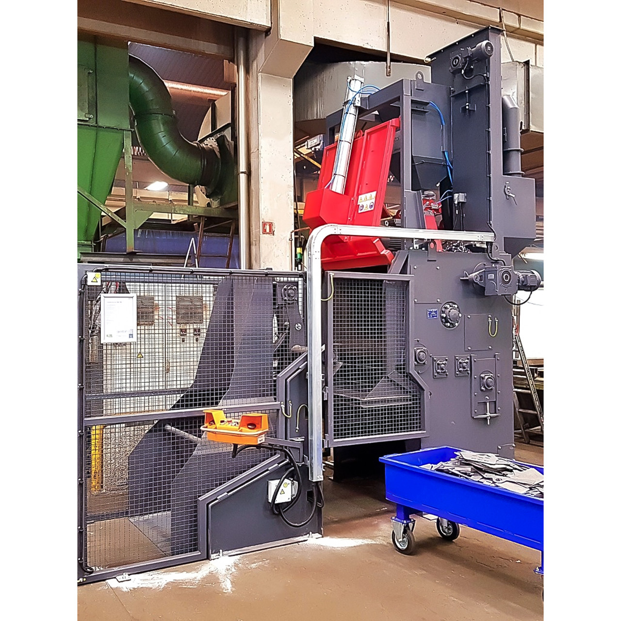 Барабанна дробометна установка з конвеєром із перфорованої гумової стрічки Gostol GG, фото 1