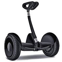 Гироборд Xiaomi с ручкой mini segway 54V с подсветкой Ninebot 4400mAh 700W 10.5 дюймов черный сигвей гироскуте