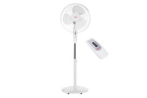 Вентилятор ARDESTO підлоговий, 40см, 45Вт, пульт ДК, опора кругла, білий Baumar - Порадуй Себе