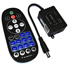 LED контролер 12-24V 8A Bluetooth музичний, пульт RF 25 кнопок