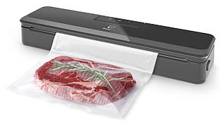 Вакууматор Electrolux для рулонів, пакетів і контейнерів, 80Вт, 30см, електронне керування, +10 пакетів, пластик, чорний Baumar -