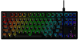 Клавіатура механічна HyperX Alloy Origins Core PBT 87key, AqUK, USB-A, EN/UA, RGB, чорний Baumar - Порадуй Себе