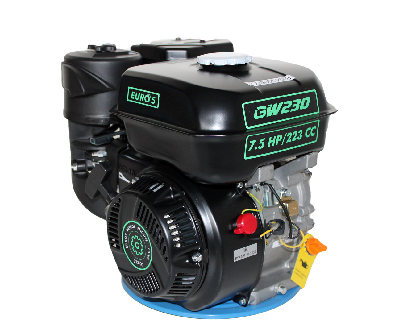 Двигатель бензиновый GrunWelt 230F-Т25 NEW Евро 5 (7,5 л.с., шлицы 25 мм)