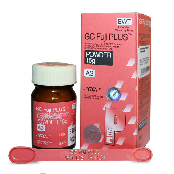 Склоіономерний цемент GC Fuji Plus EWT порошок 15 г А3