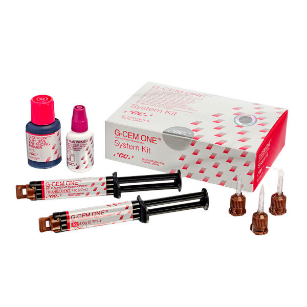 Набір G-CEM ONE System Kit, 2 шприци х 4.6 г + праймер AEP 4 мл + G-Multi PRIMER 5 мл