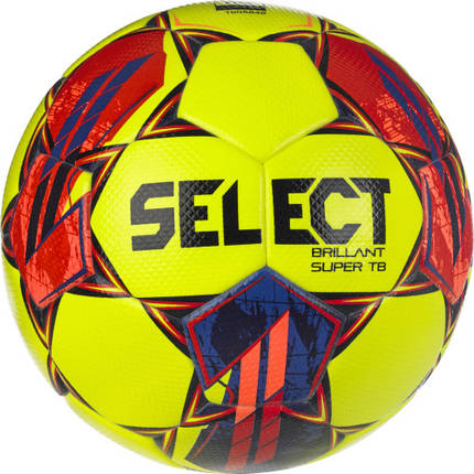 М'яч футбольний SELECT Brillant Super TB v23 (FIFA QUALITY PRO APPROVED) (028) жовт/червоний, 5, фото 1