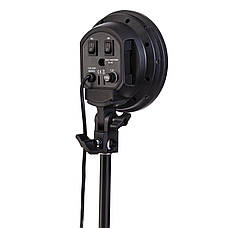 Набір студійного світла Prolight 50х70 см софтбокс на 4 лампи + Стійка + LED лампи 60 Вт., фото 5