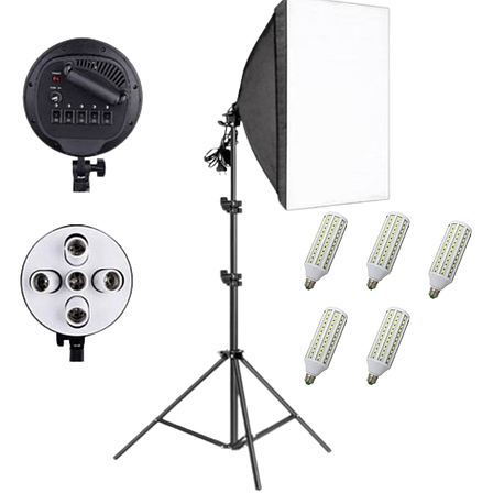 Студійне LED-світло 60x90 Prolight на 5 світлодіодних ламп, фото 1