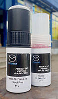 Оригінальна фарба для сколів та подряпин Mazda Soul Red 41V 9000-77-7W24-1V
