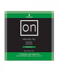 Пробник збуджувального гелю Sensuva — ON Arousal Gel for Her Spearmint (6 мл)