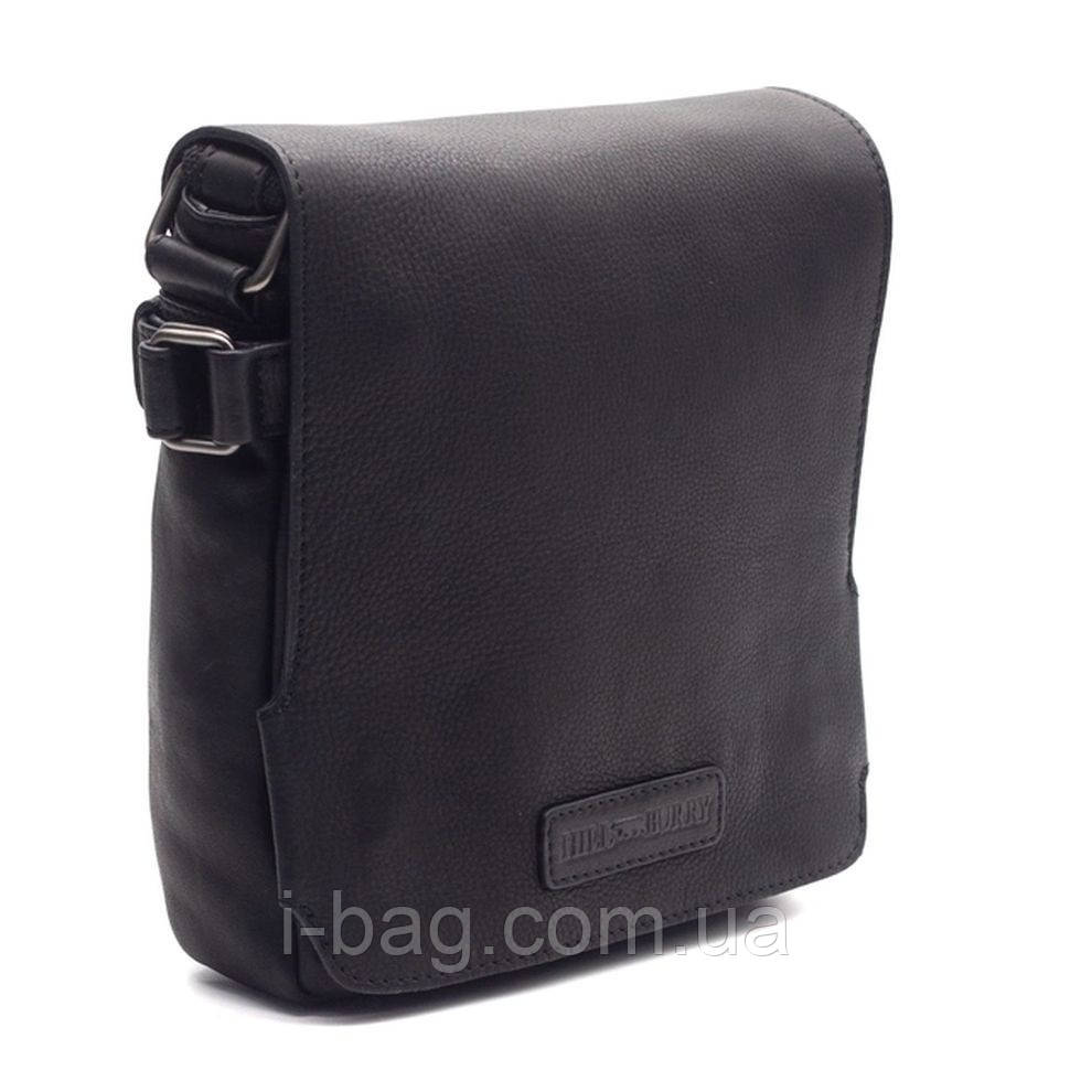 Чоловіча поштарка зі шкіри HILL BURRY HB3200A чорна