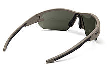 Окуляри захисні Venture Gear Tactical Semtex 2.0 Tan (forest gray) Anti-Fog, чорно-зелені в пісочній оправі, фото 5