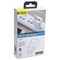 Сетевое зарядное и кабель Lightning Joyroom L-L221 UM2 2USB 2 A (EU) White (BS-000057445)