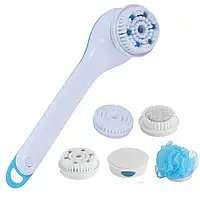 Массажная щетка для тела Spin Spa Brush WN-01 Электрическая щетка для ухода за телом с насадками d