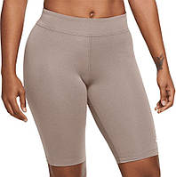 Шорты женские Nike W NSW ESSNTL MR BIKER SHORT бежевые CZ8526-272