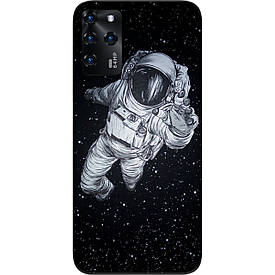 Чохол силіконовий для ZTE Blade V30 з картинкою Космонавт