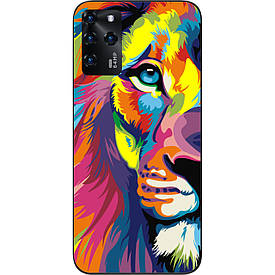 Бампер силіконовий для ZTE Blade V30 з малюнком Яскравий лев
