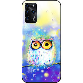 Бампер силіконовий для ZTE Blade V30 з малюнком Сова