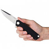 Ніж складний ANV Knives Z100 (Liner lock, G10 Black, Plain edge) Black єдиний, фото 5