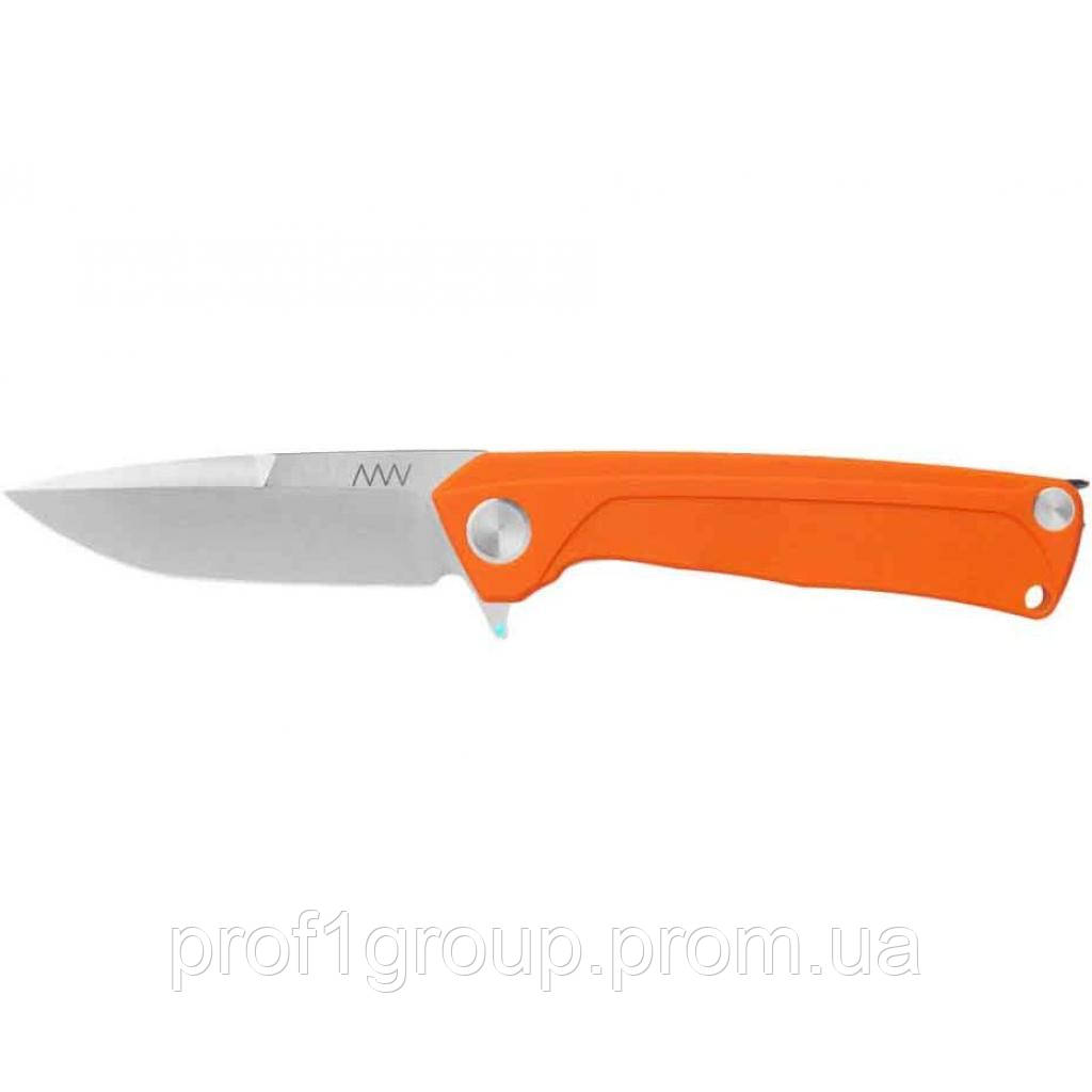 Ніж складний ANV Knives Z100 (Liner lock, G10 Orange, Plain edge) Orange єдиний