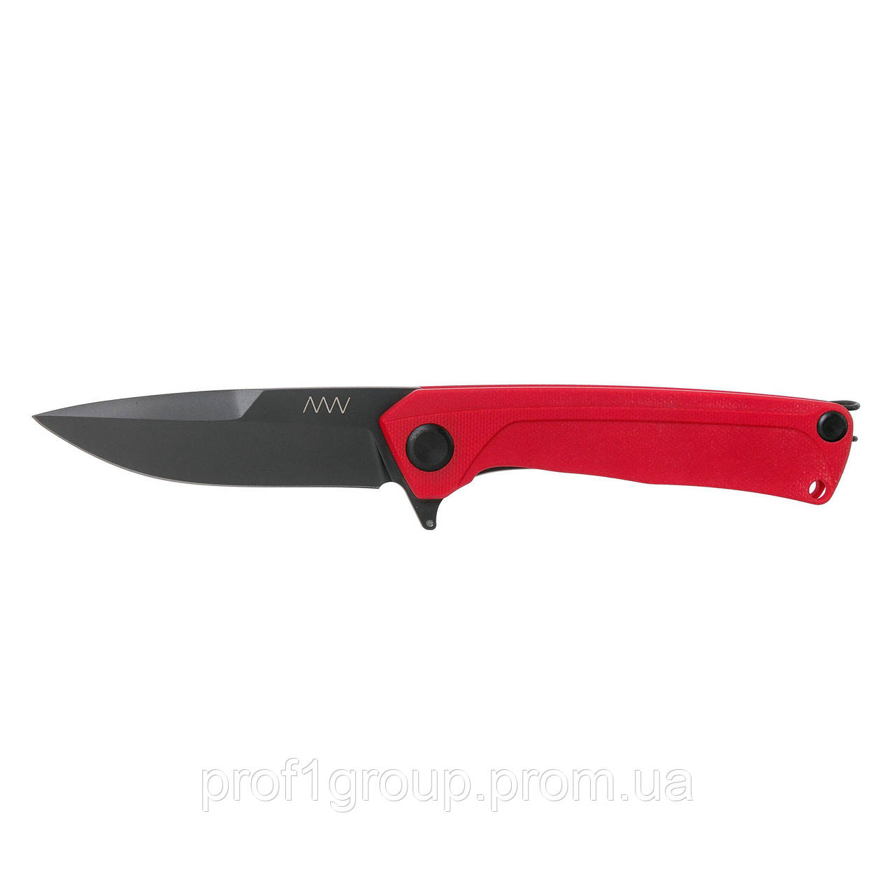 Ніж складний ANV Knives Z100 (DLC, Liner lock, G10 Red, Plain edge) Red єдиний