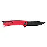 Ніж складний ANV Knives Z100 (DLC, Liner lock, G10 Red, Plain edge) Red єдиний, фото 2