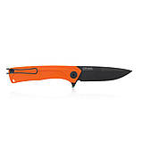 Ніж складний ANV Knives Z100 (DLC, Liner lock, G10 Orange, Plain edge) Orange єдиний, фото 2