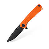 Ніж складний ANV Knives Z100 (DLC, Liner lock, G10 Orange, Plain edge) Orange єдиний, фото 3