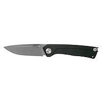 Ніж складний ANV Knives Z200 (Liner lock, G10 Black, Plain edge) Black єдиний