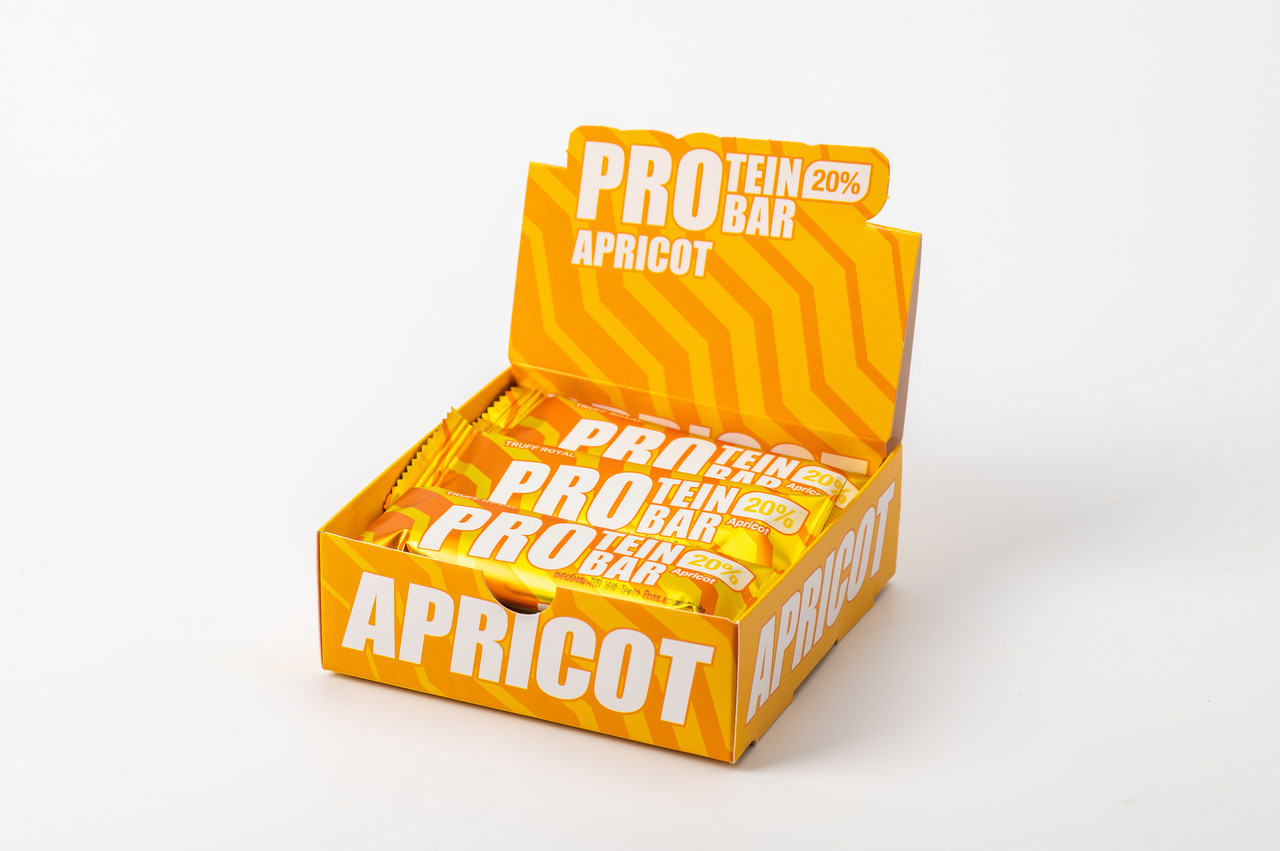 Протеїновий батончик "PROtein" глазурований з абрикосом (9 шт)