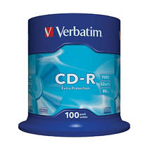 Диск CD Verbatim CD-R 700Mb 52x Cake box 100шт Extra (43411) - Вища Якість та Гарантія!