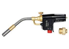 Пальник газовий YATO : різьбове з'єднання EN417. до 2 кВт, max t' 2800°С. п'єзозапал [5/20] Baumar - Порадуй Себе