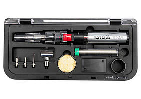 Пальник газовий YATO (t=1300°С), фен (t=600°С) і паяльник (t=450 °С) з обладунками, 3 в 1 [6] Baumar - Порадуй Себе