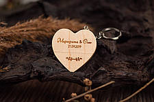 Флешка дерев'яна Love, фото 4